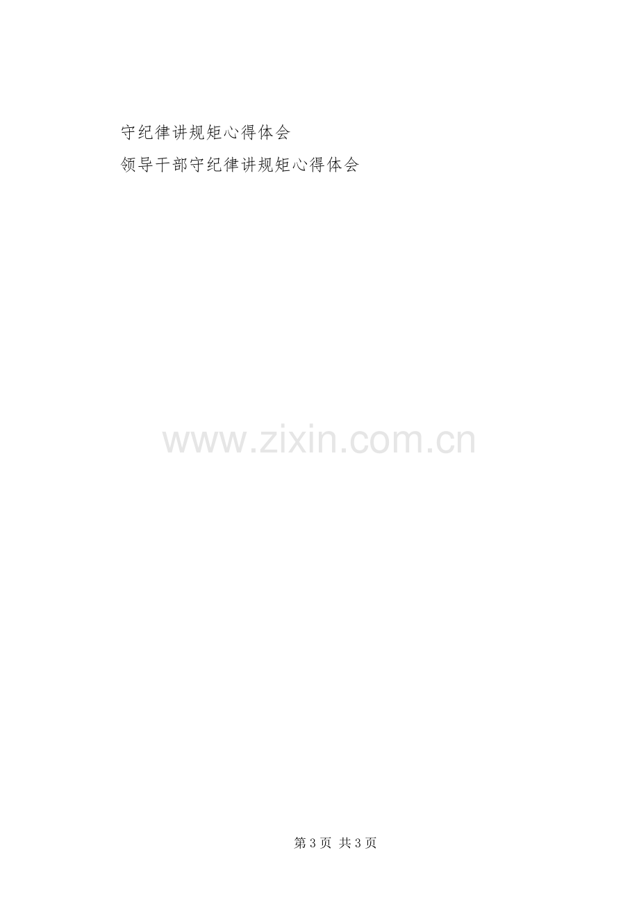 守纪律讲规矩心得体会范文.docx_第3页