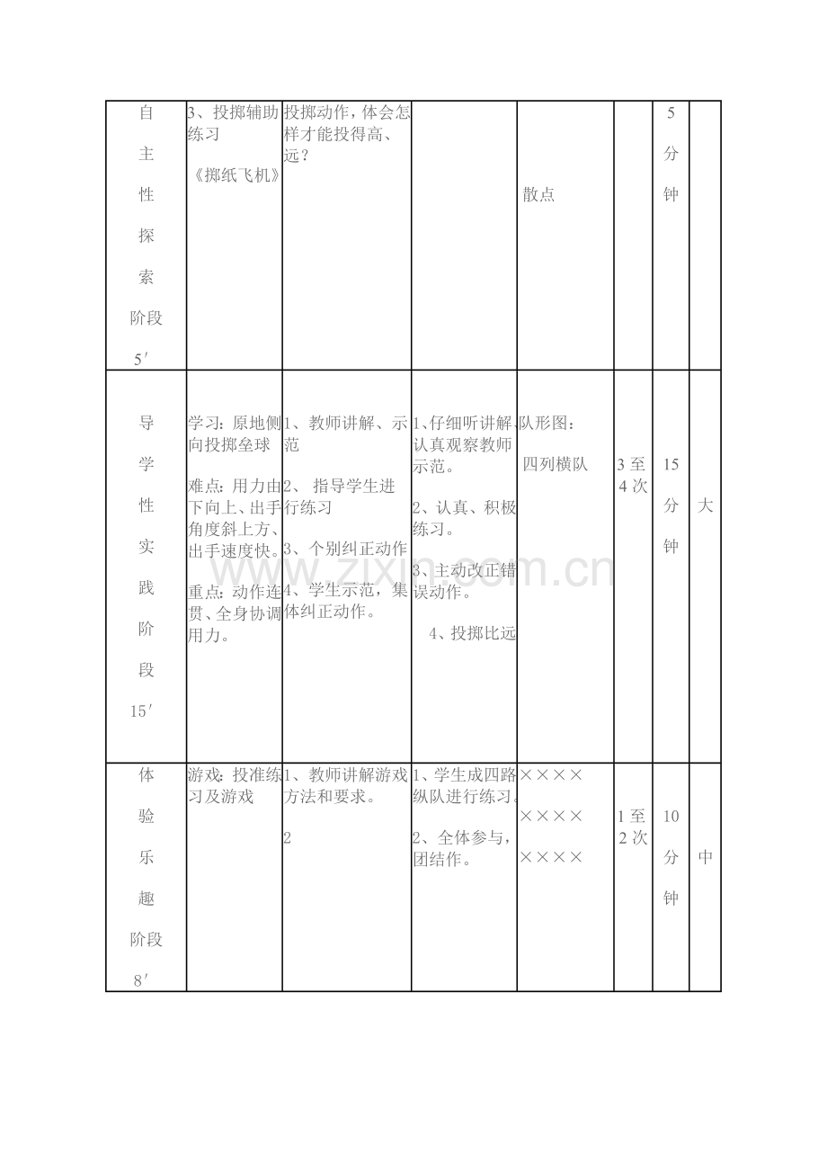 张小明--小学体育课投掷垒球教学设计.doc_第2页