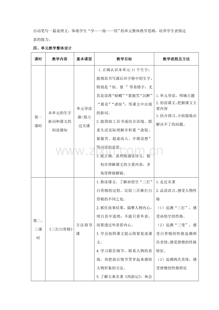 苏教版小学语文六年级下册第三单元整组备课.doc_第3页