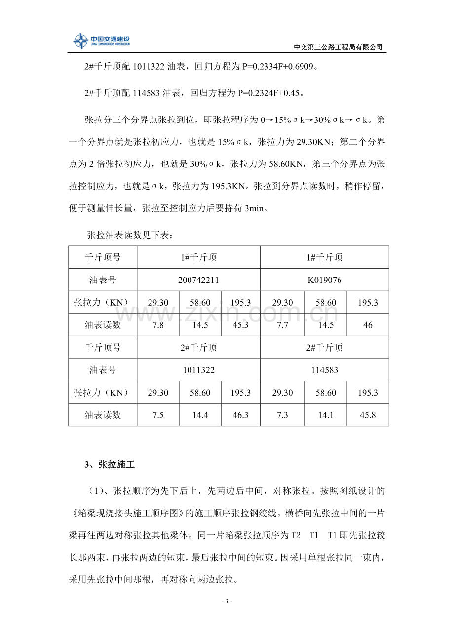 S219分离式立交负弯矩预应力张拉压降施工方案.doc_第3页