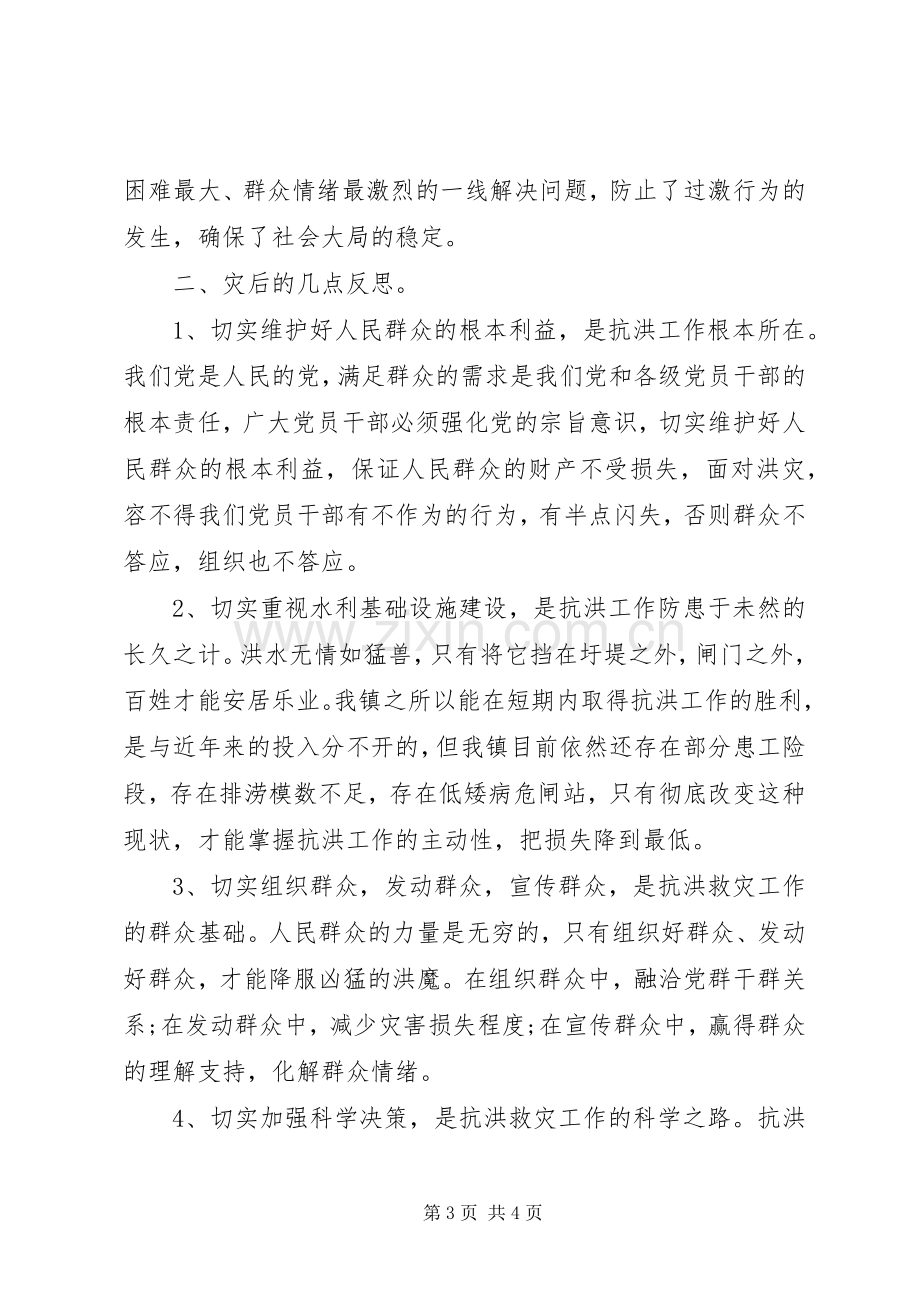 XX年防汛抗洪救灾心得体会感悟范文5篇（4）.docx_第3页