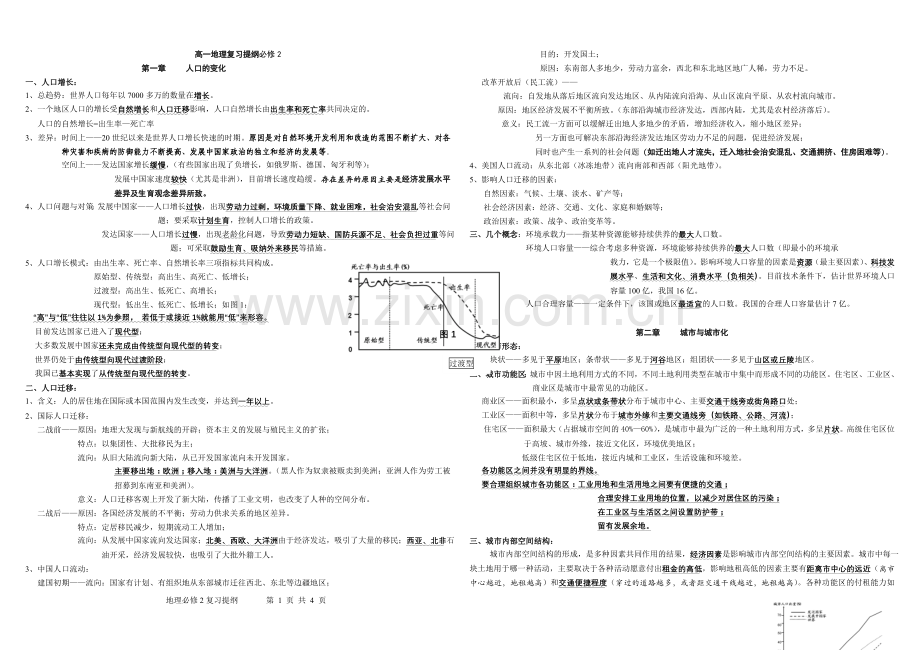 高中地理必修2复习提纲.doc_第1页