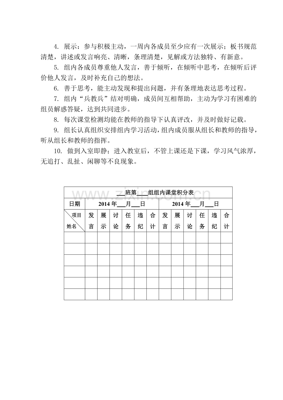 小组合作学习管理办法及奖惩.doc_第3页