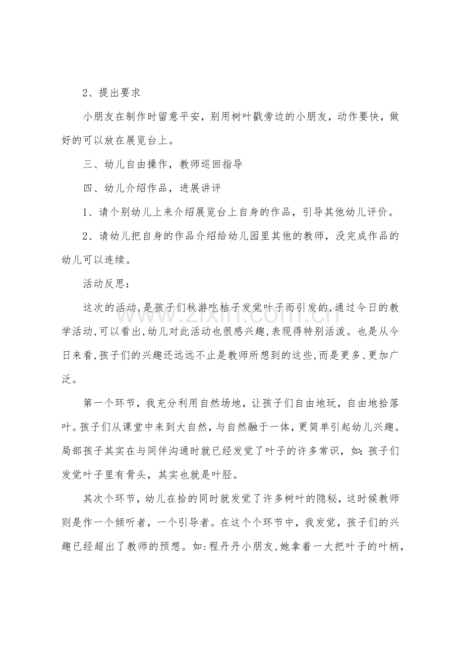 大班主题有趣的棕榈叶教案反思.doc_第2页