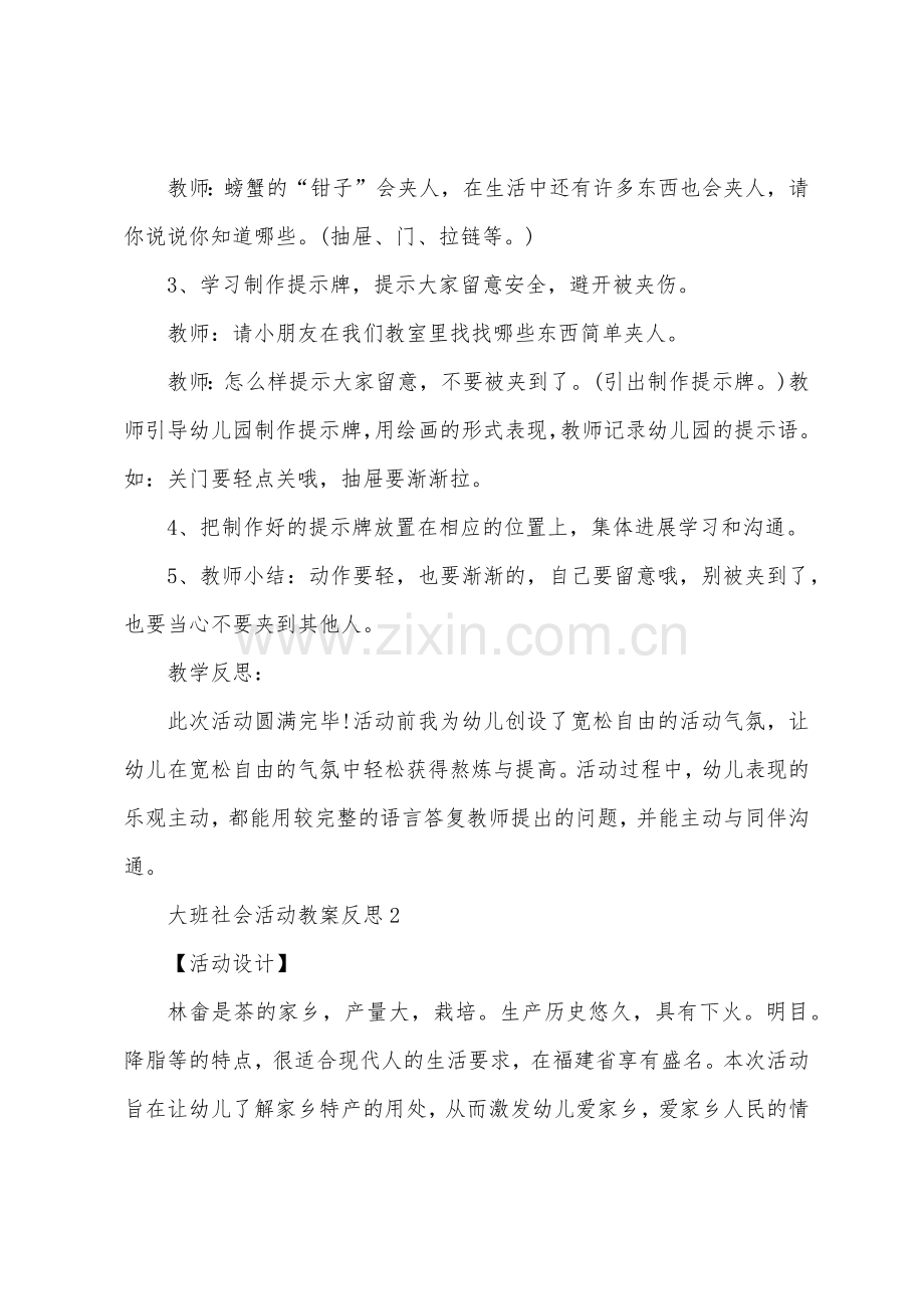 大班社会活动教案反思.docx_第2页