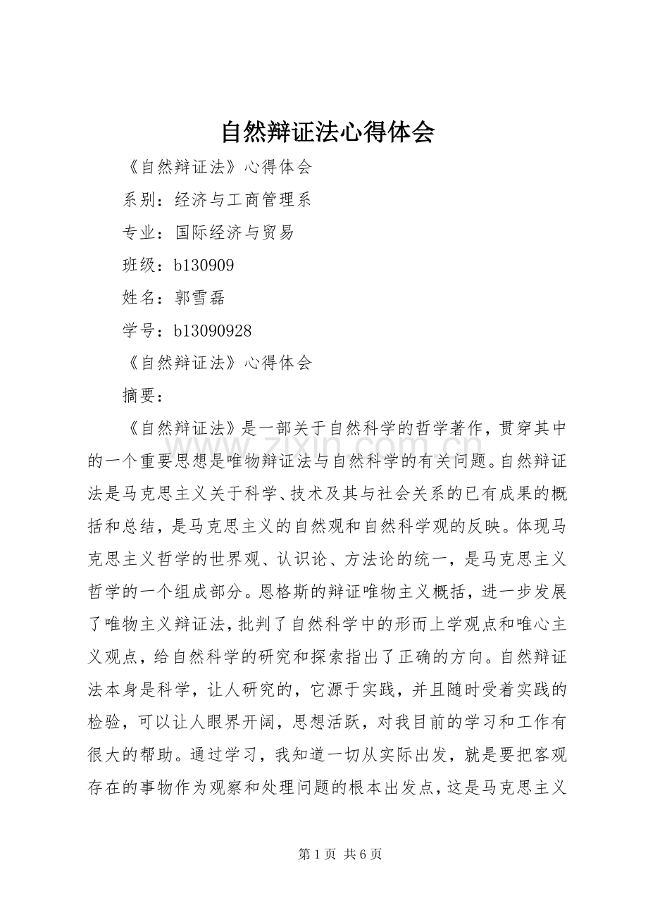 自然辩证法心得体会.docx_第1页