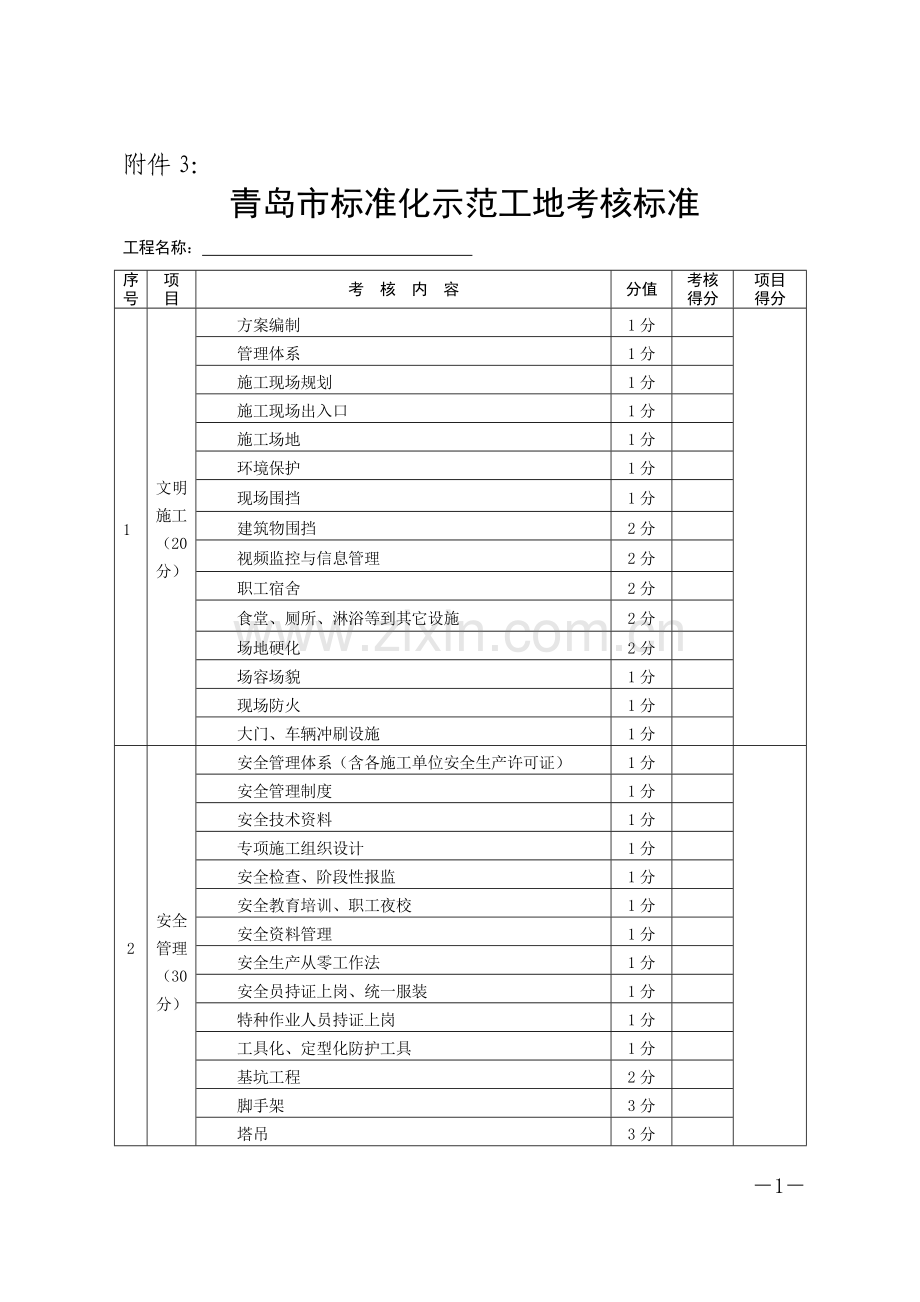 标准化工地标准.doc_第1页