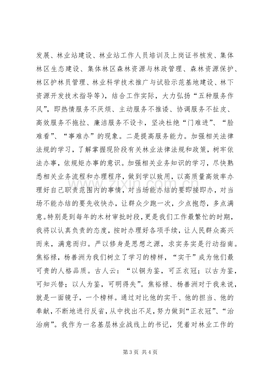 林业干部：三严三实第一专题研讨发言稿.docx_第3页