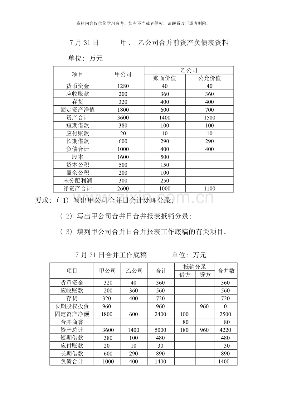 高级财务会计秋期末复习.doc_第2页