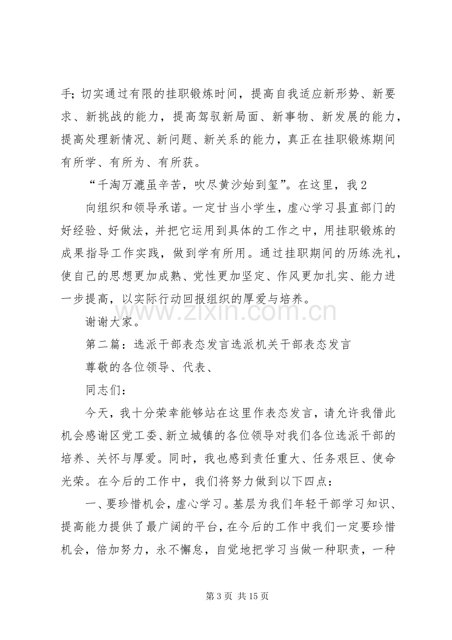 干部表态发言(多篇).docx_第3页