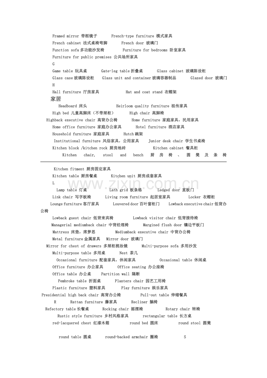 家具专业英语.doc_第3页