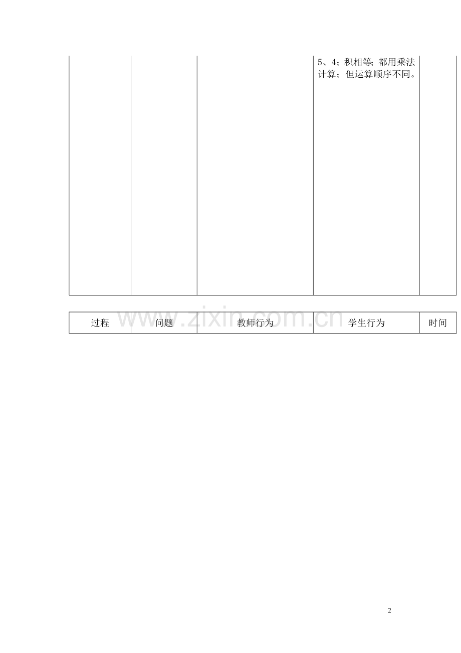 人教2011版小学数学四年级教案-(4).doc_第2页