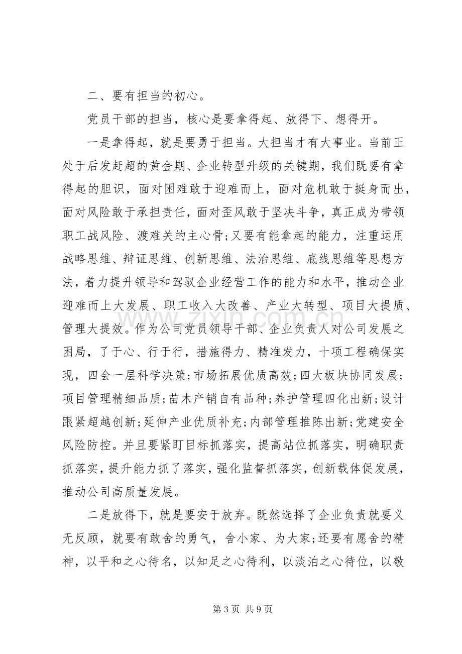 关于不忘初心牢记使命主题教育发言材料两篇.docx_第3页