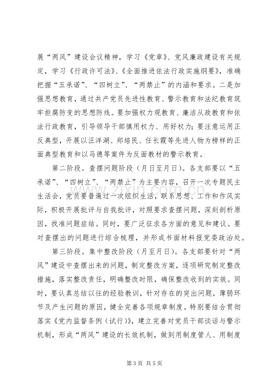 某党风廉政建设和工作作风方案.docx_第3页