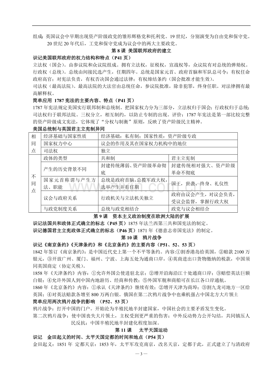 高中历史学业水平考试复习提要.doc_第3页