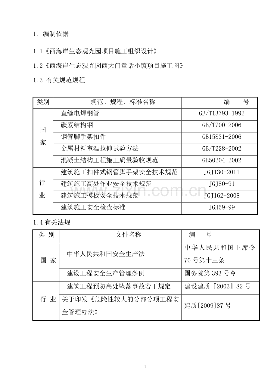 坡屋面模板施工方案.doc_第1页