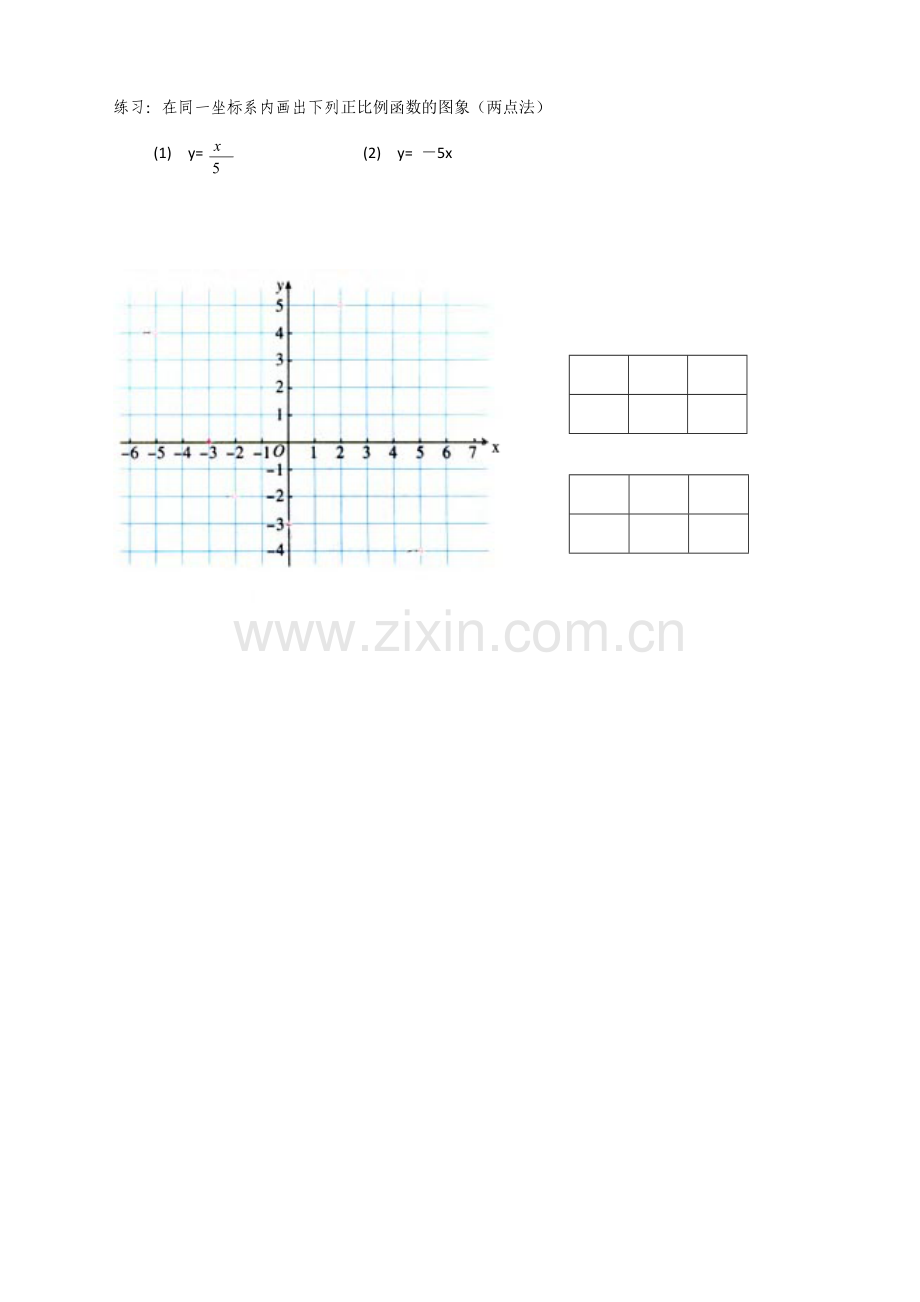 一次函数(1)正比例函数的图像及性质--学案.docx_第3页