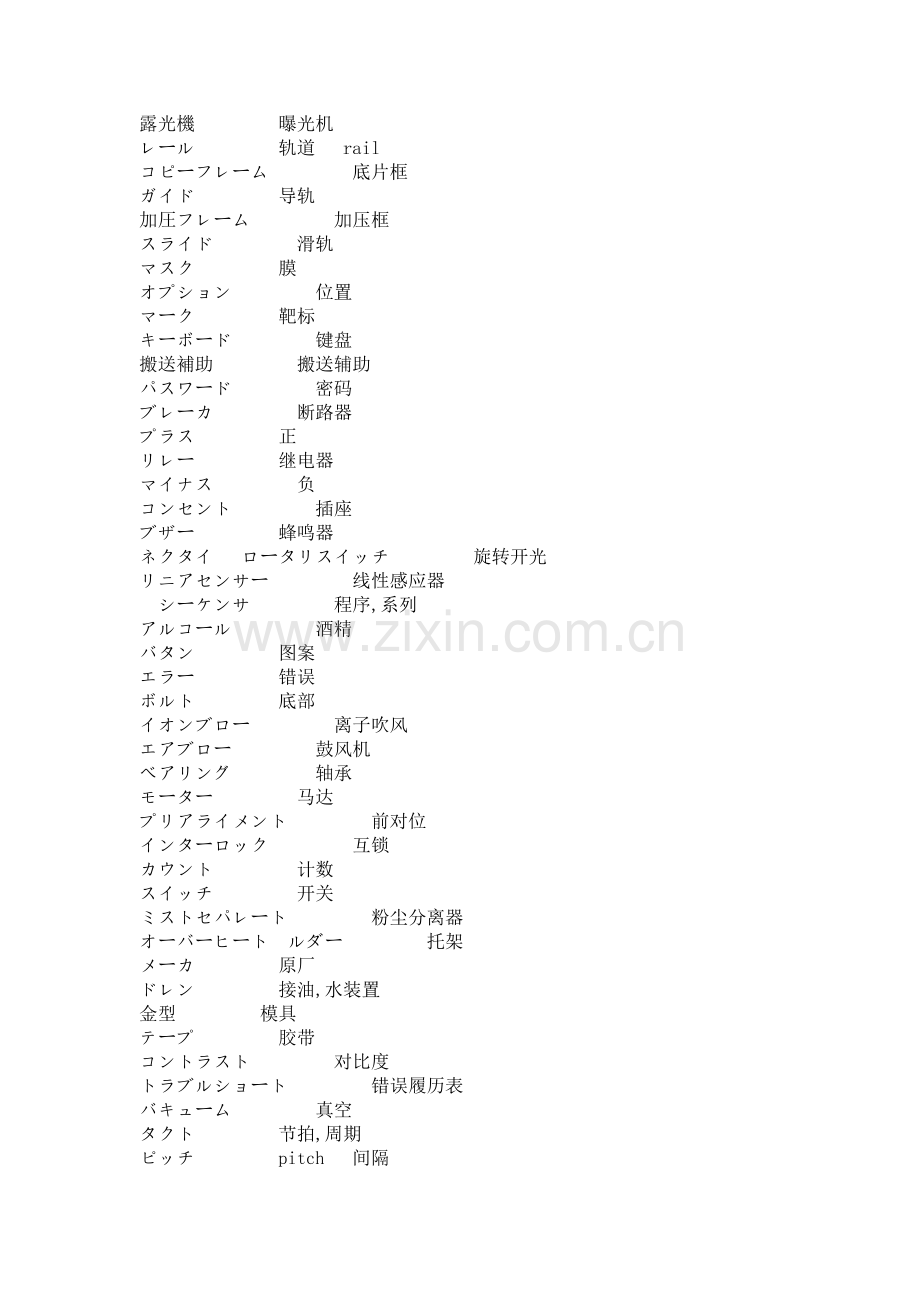 日语pcb曝光机专业名词.doc_第2页