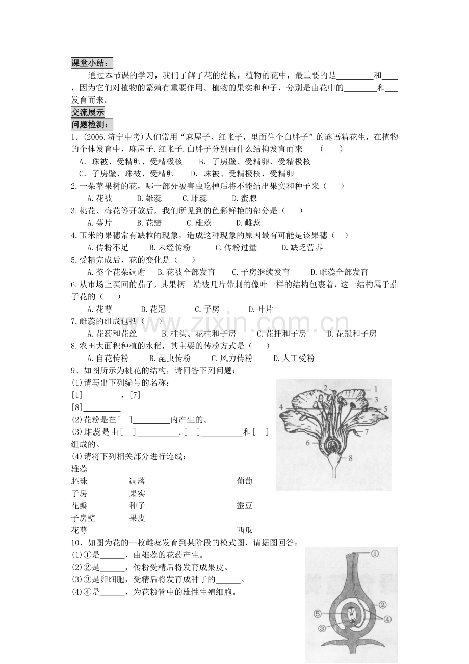 开花和结果导学案.docx_第2页