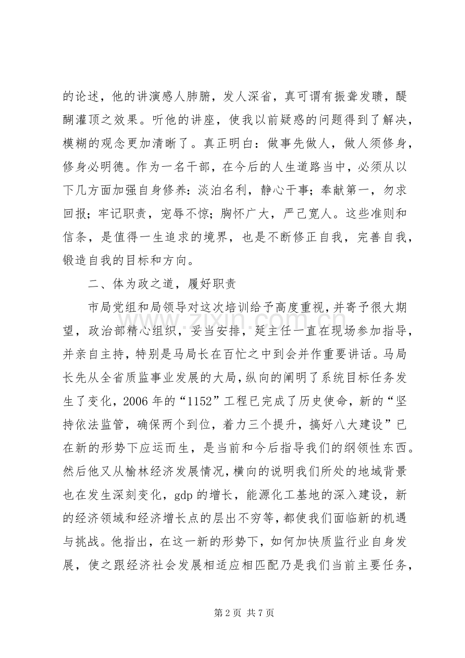 全市质监系统科级后备干部培训心得体会.docx_第2页