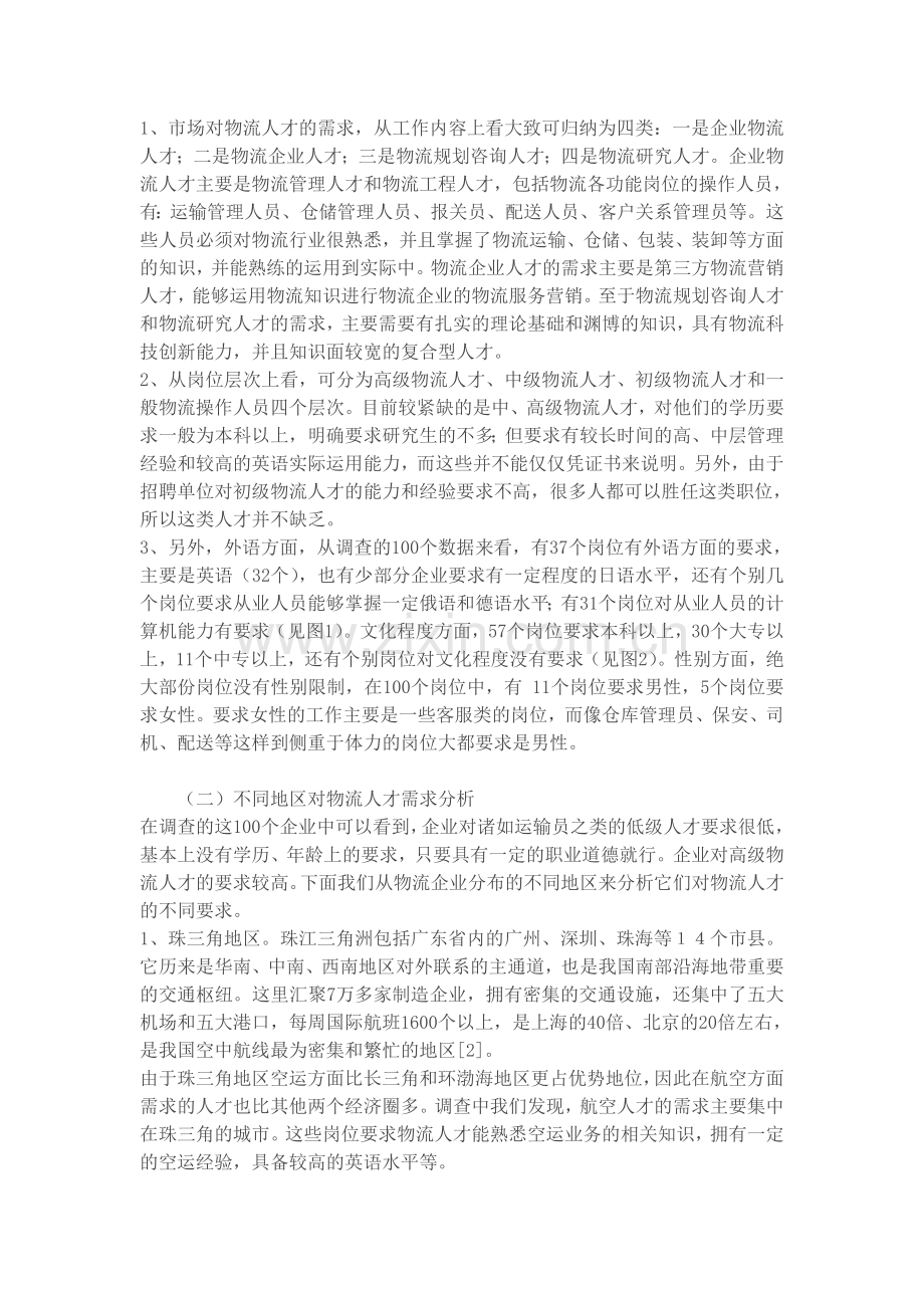 物流人才需求调查与分析.doc_第2页