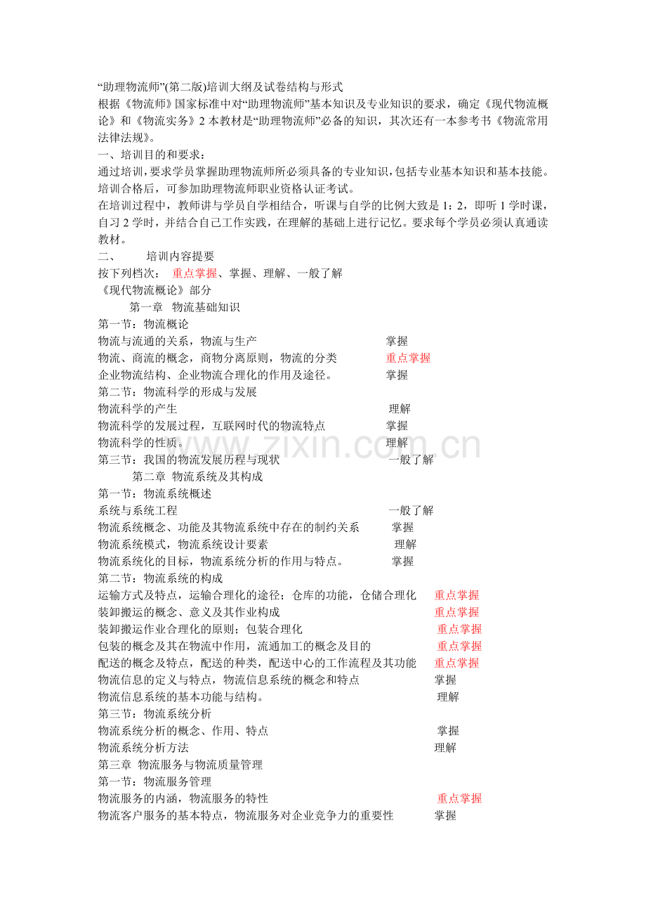 助理物流师考试重点.doc_第1页