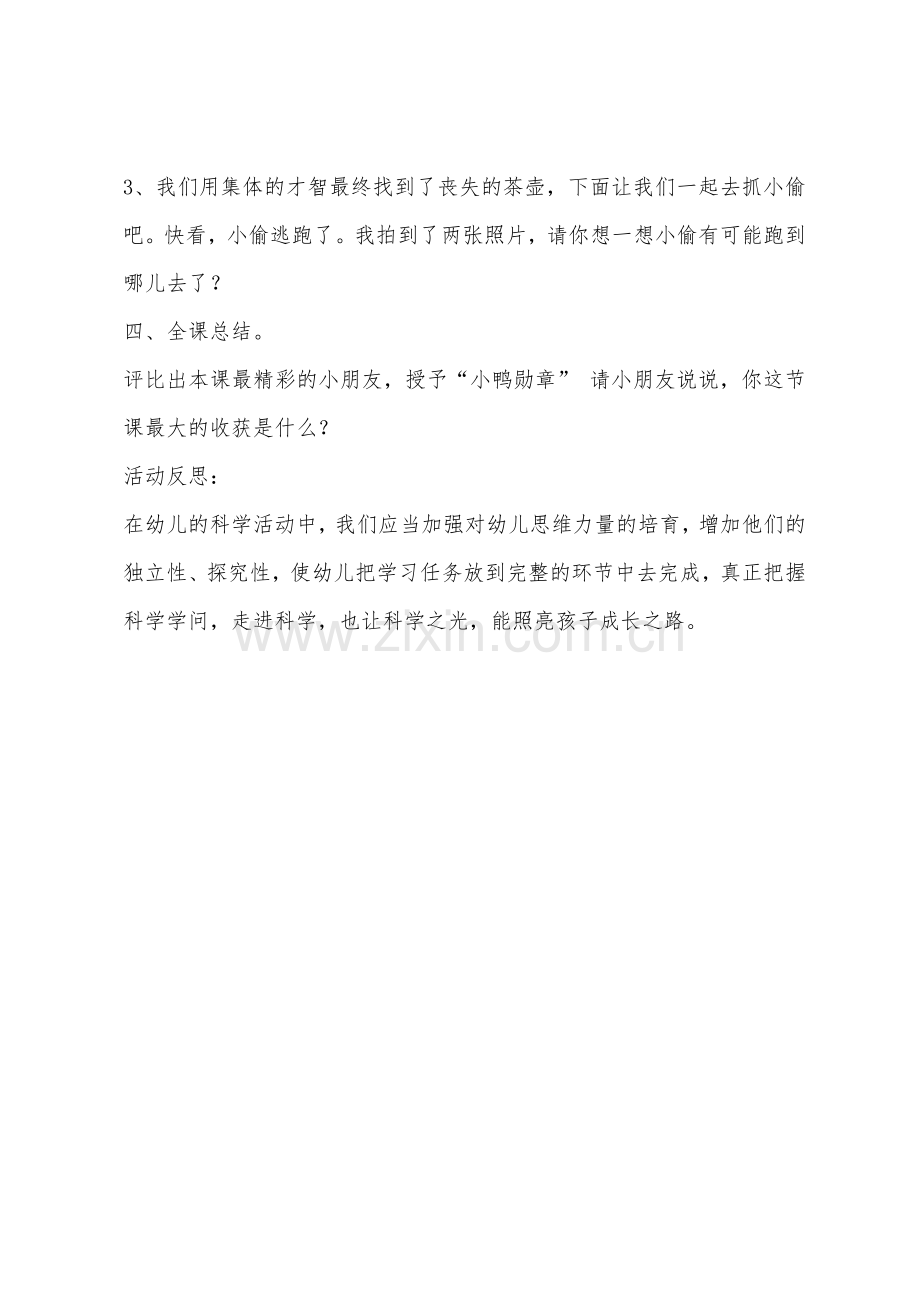 大班数学小鸭侦探教案反思.docx_第3页