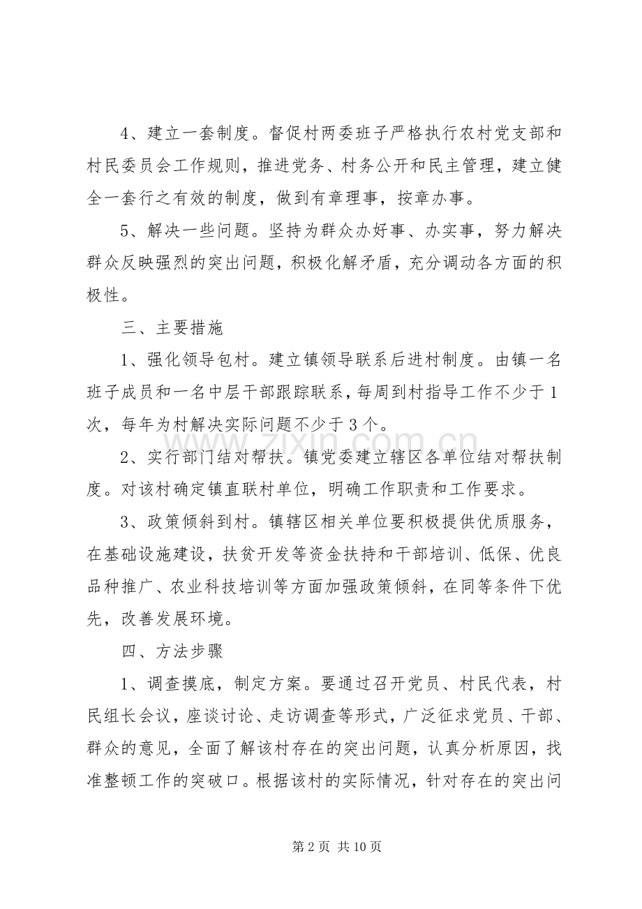 软弱涣散村整顿实施方案.docx_第2页