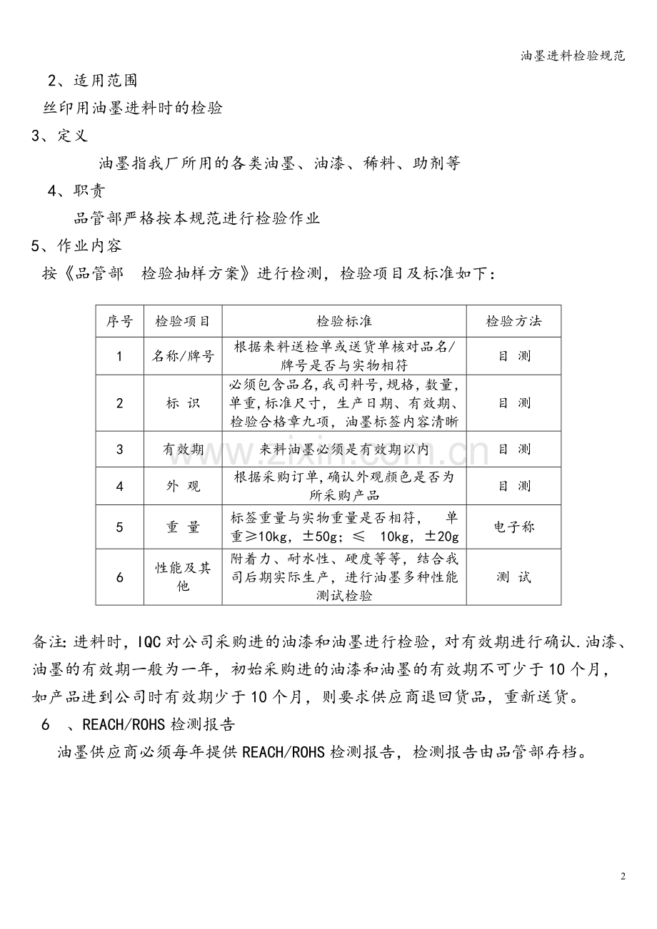 油墨进料检验规范.doc_第2页