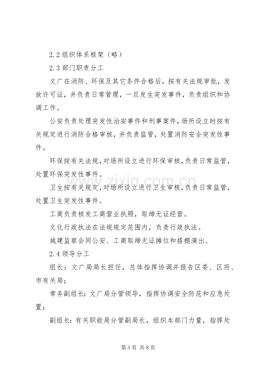 文化场所突发事件应急实施方案.docx_第3页