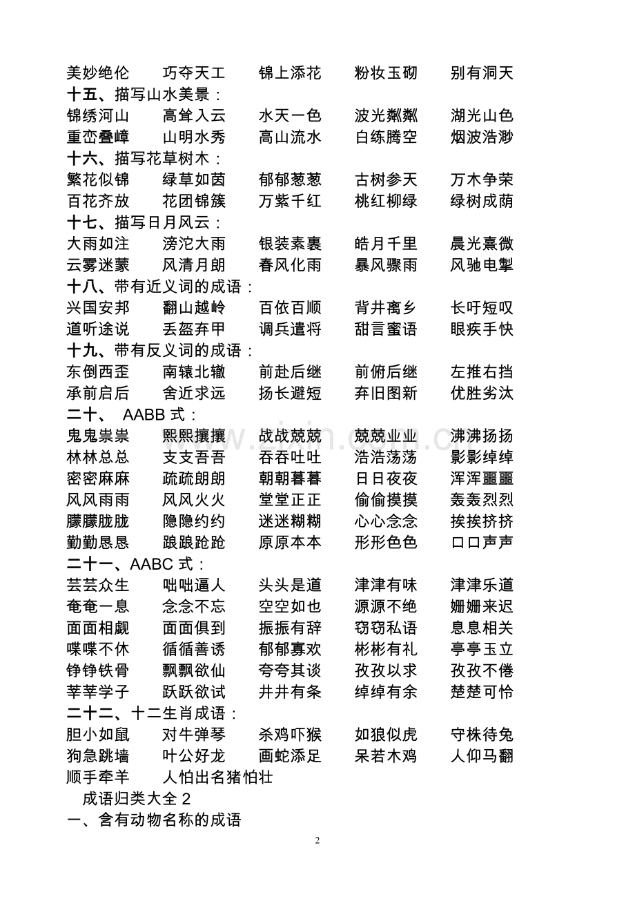 四字词语大全1.doc_第2页