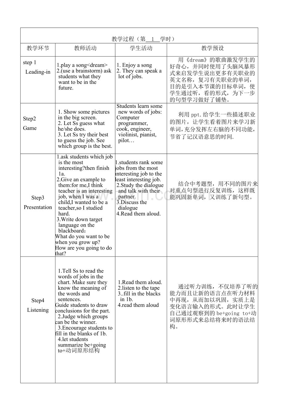 初二上unit6第一课时教学设计.doc_第2页