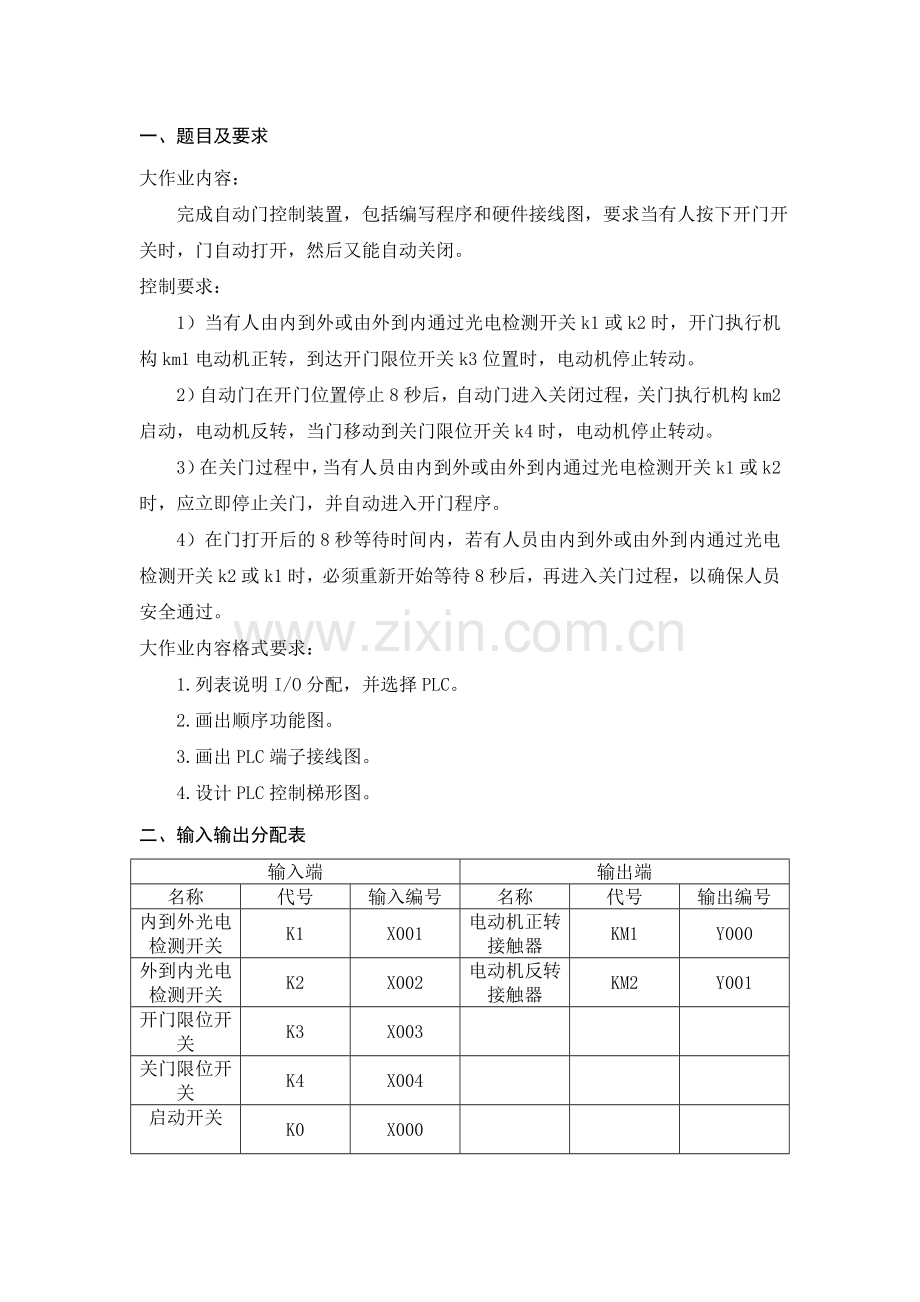 PLC自动门的控制.doc_第2页