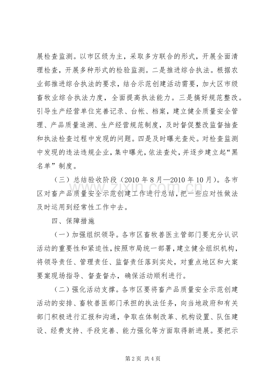 畜产品质量安全活动工作实施方案.docx_第2页