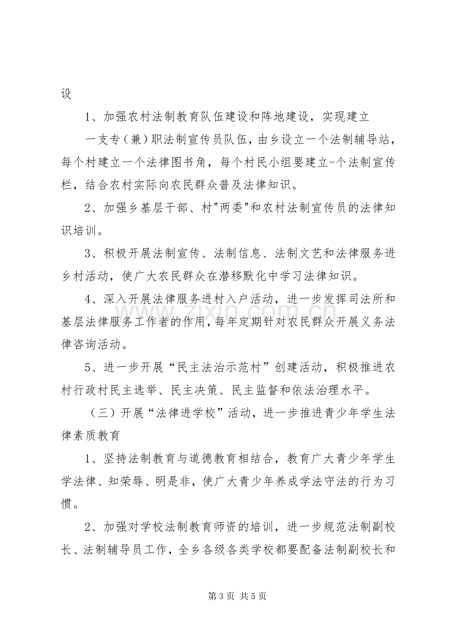 法律进农村活动实施方案.docx_第3页