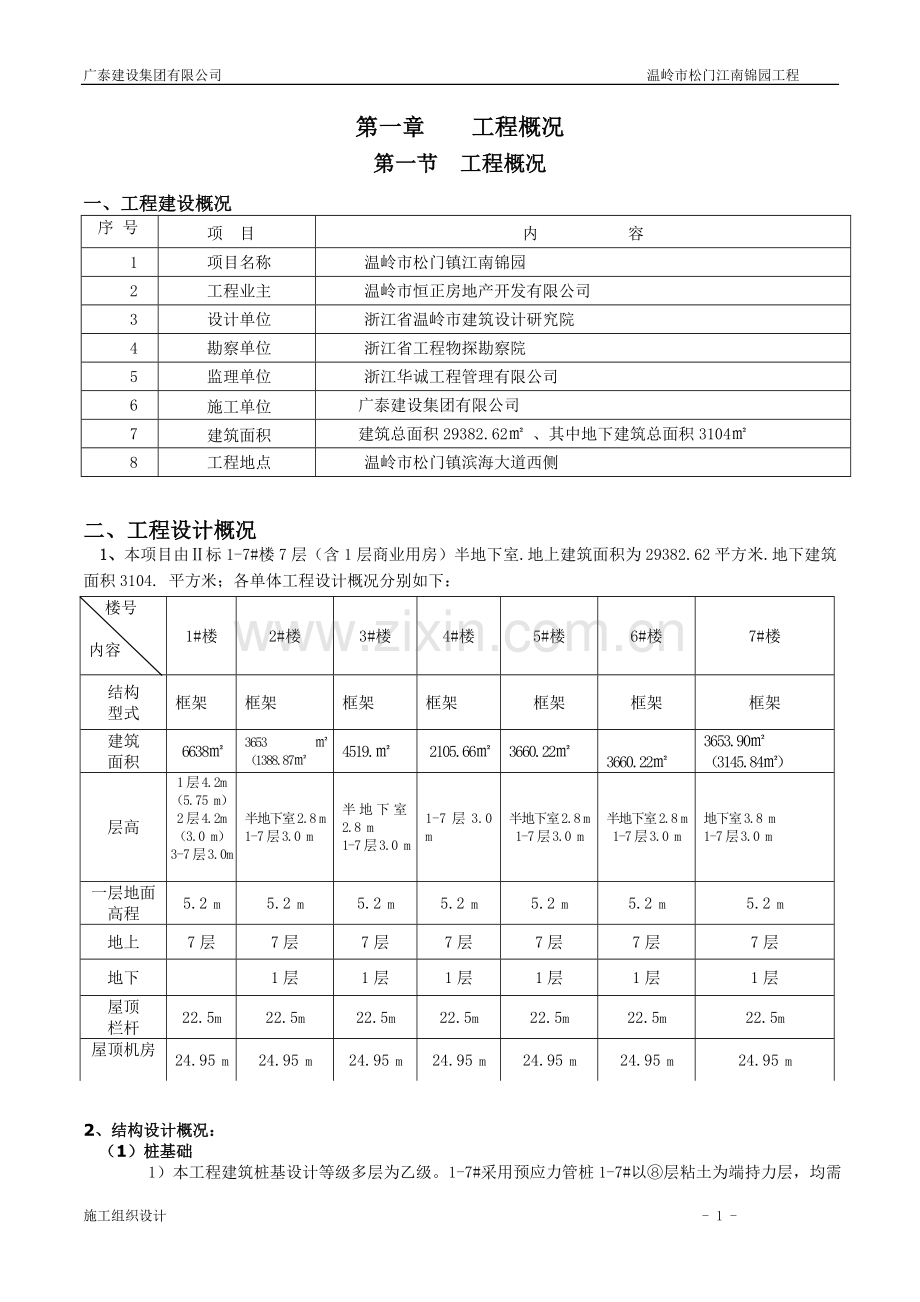 松门江南锦园项目施工组织设计2标.doc_第1页