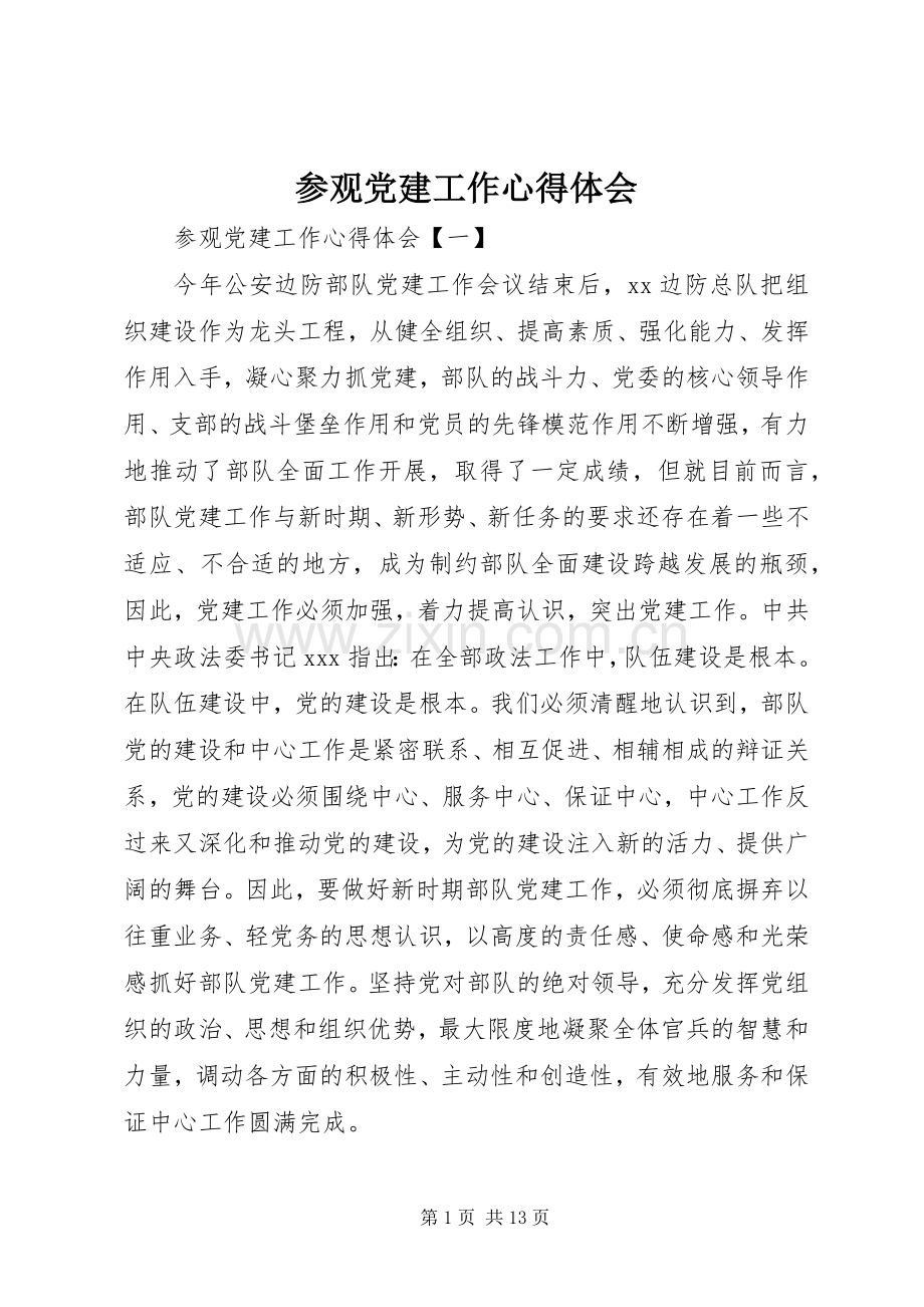 参观党建工作心得体会.docx_第1页