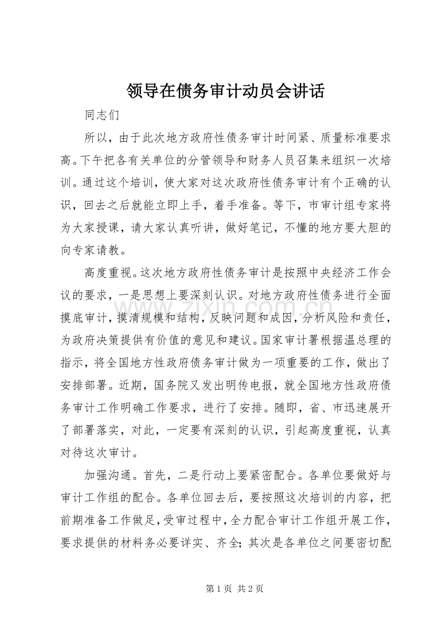 领导在债务审计动员会讲话.docx_第1页