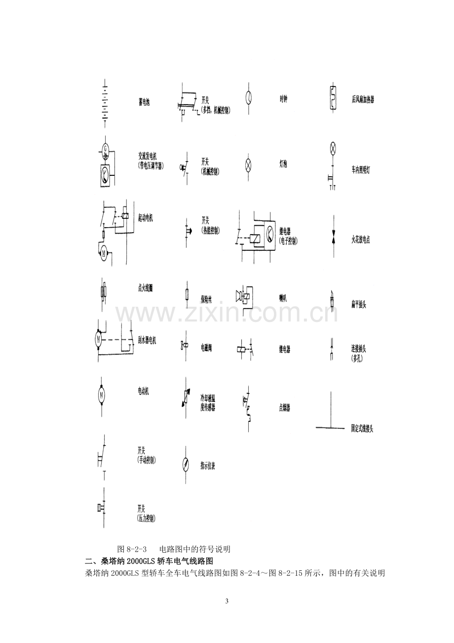 桑塔纳2000全车电路图1.doc_第3页