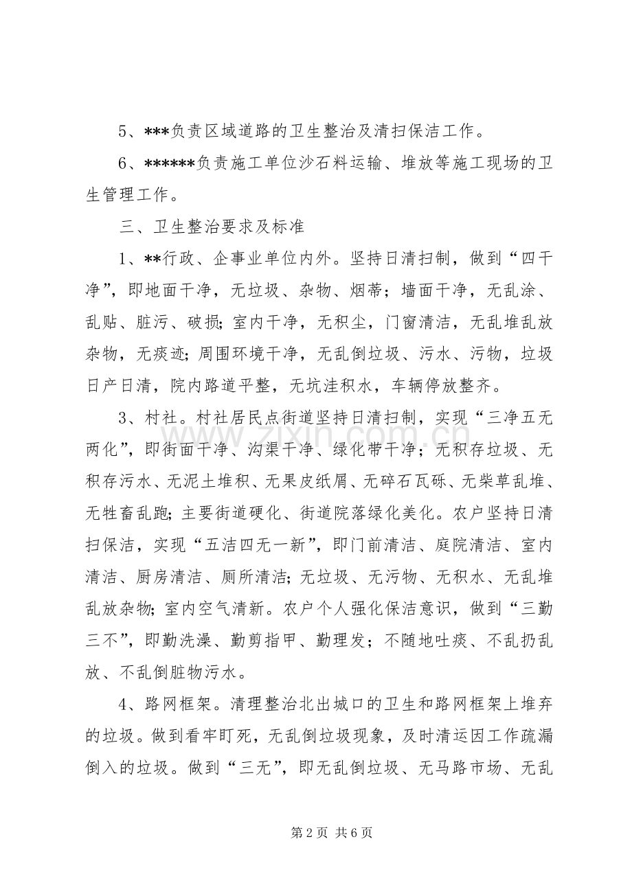 经济XX县区环境卫生集中整治活动方案.docx_第2页