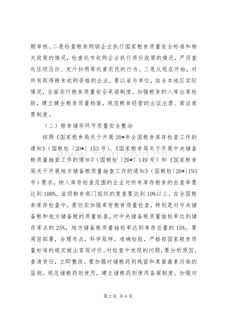 粮食质量安全专项整治行动实施方案.docx_第2页