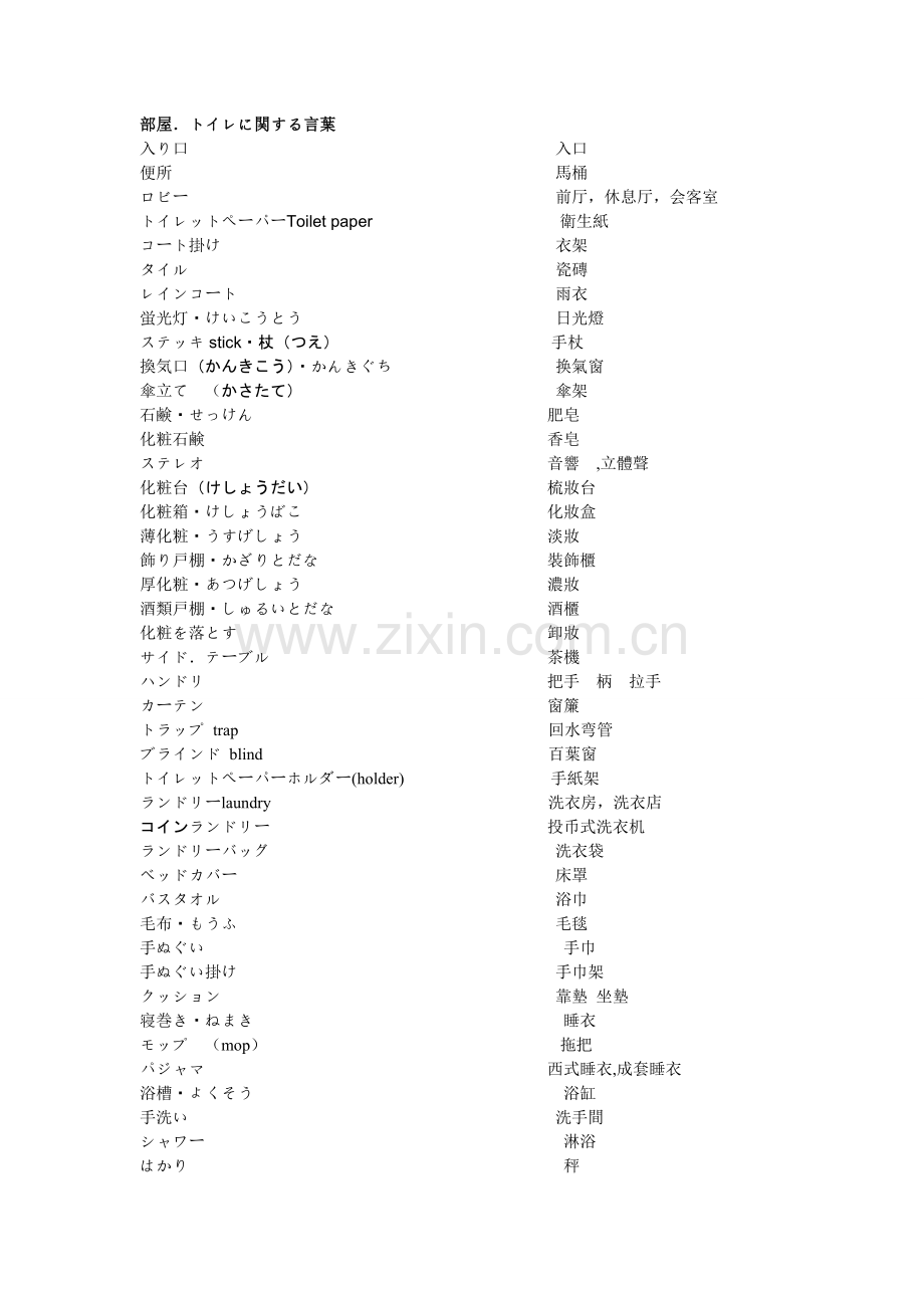 日语单词整理.doc_第1页