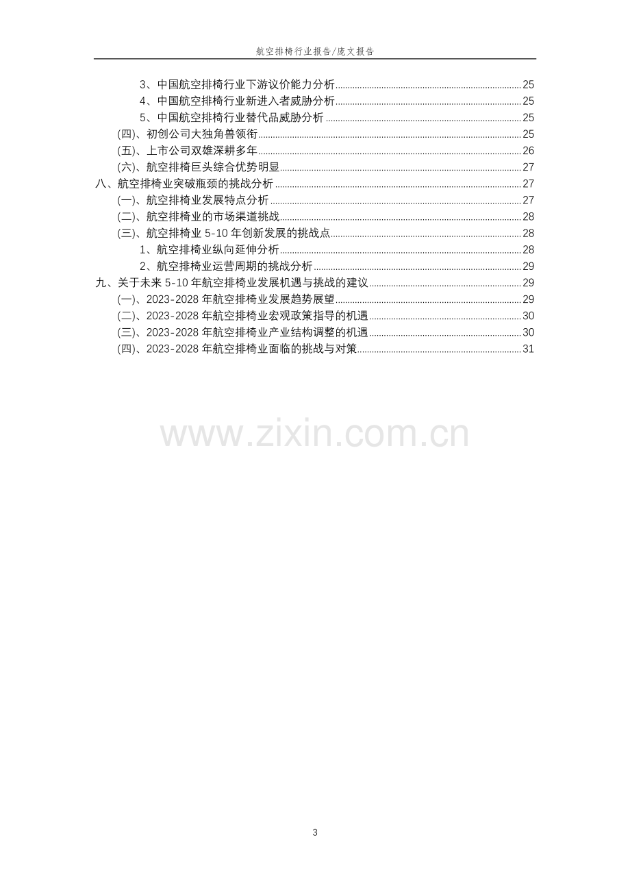 2023年航空排椅行业分析报告及未来五至十年行业发展报告.doc_第3页