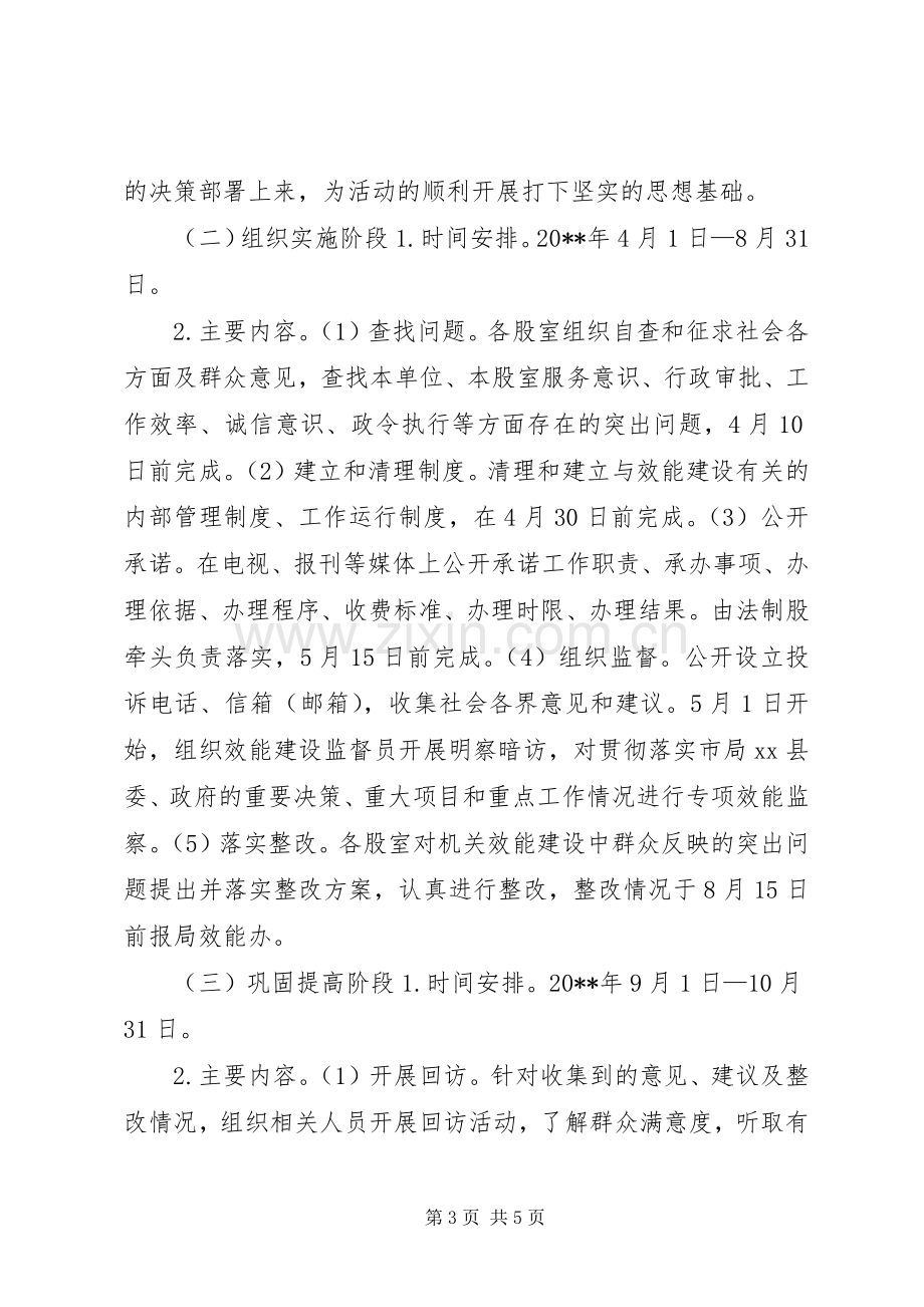 质监局加强机关效能建设优化发展环境方案.docx_第3页