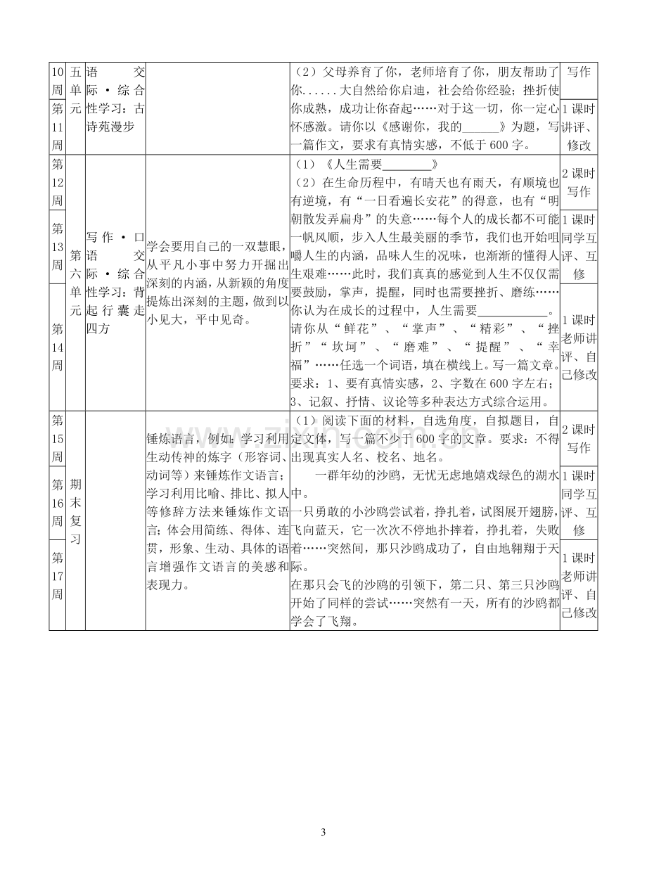 八年级下期语文作文教学计划.doc_第3页