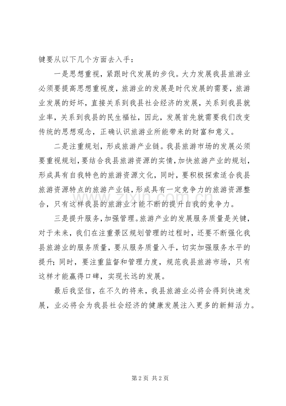 旅游产业发展发言材料.docx_第2页