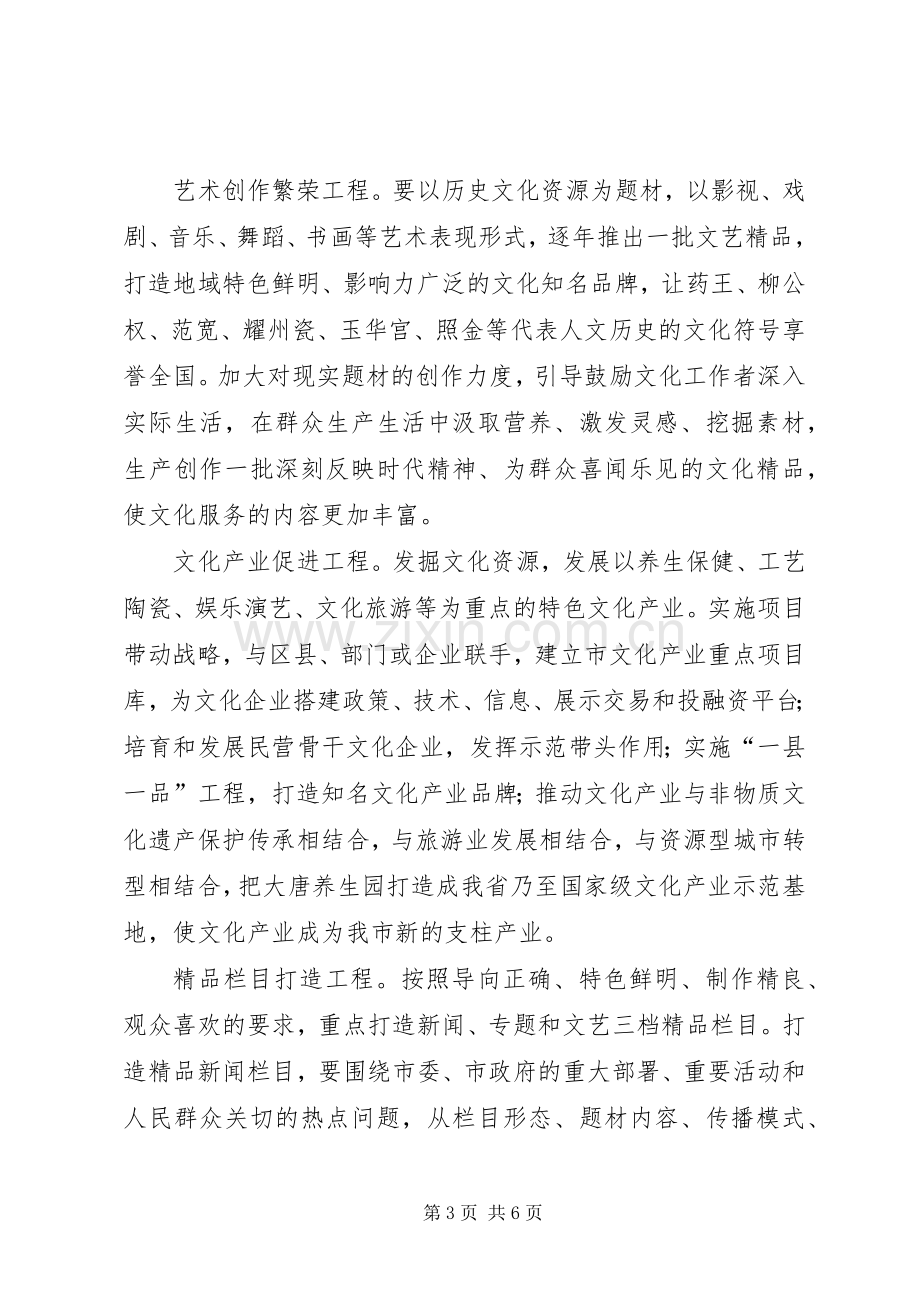 局长在文化强市建设动员会讲话.docx_第3页