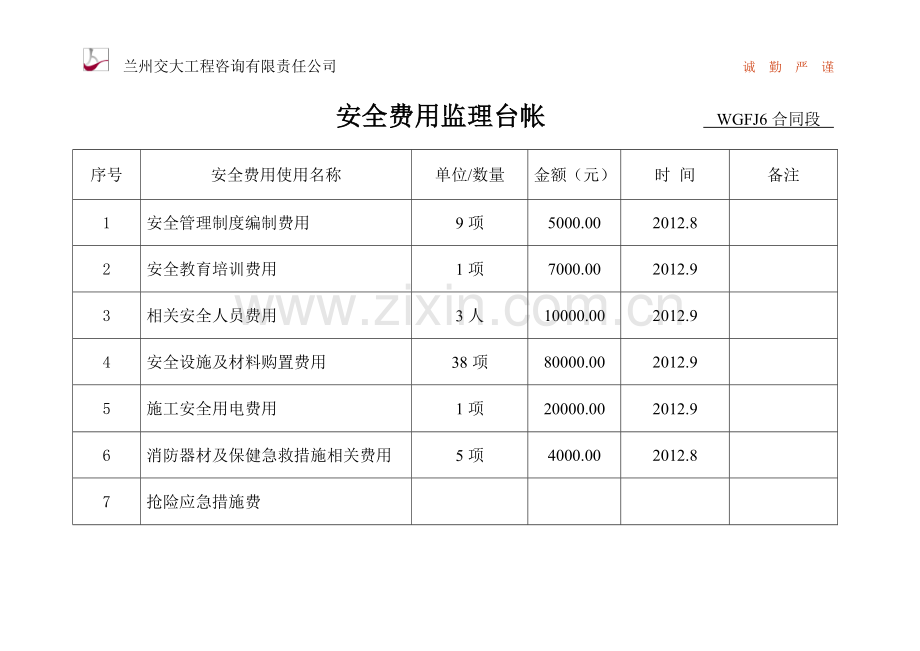 安全费用监理台账.doc0.doc_第2页