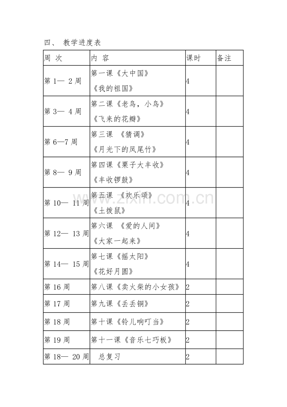 小学音乐l六年级上册教学计划.doc_第3页