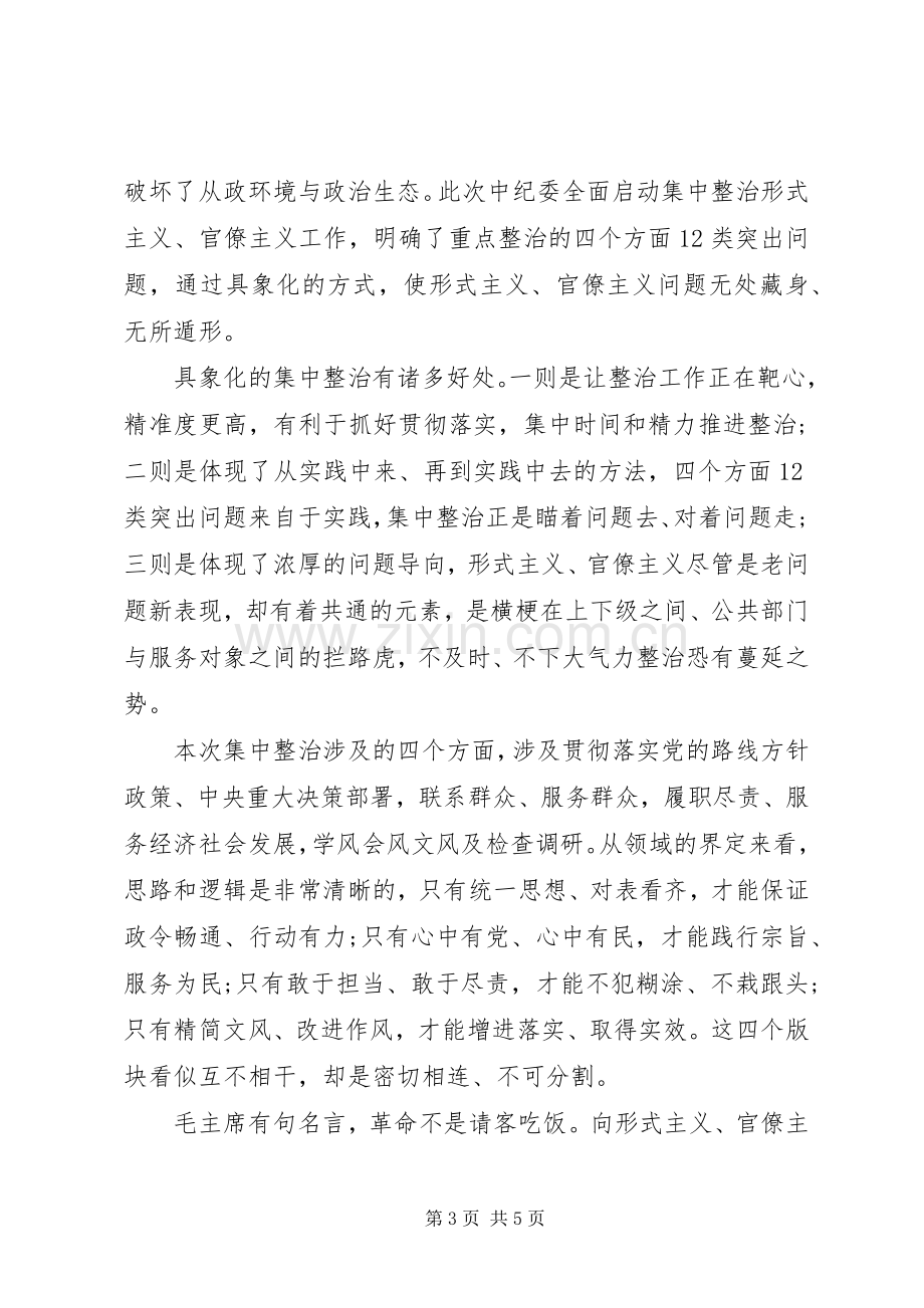 集中整治形式主义官僚主义心得体会范文.docx_第3页